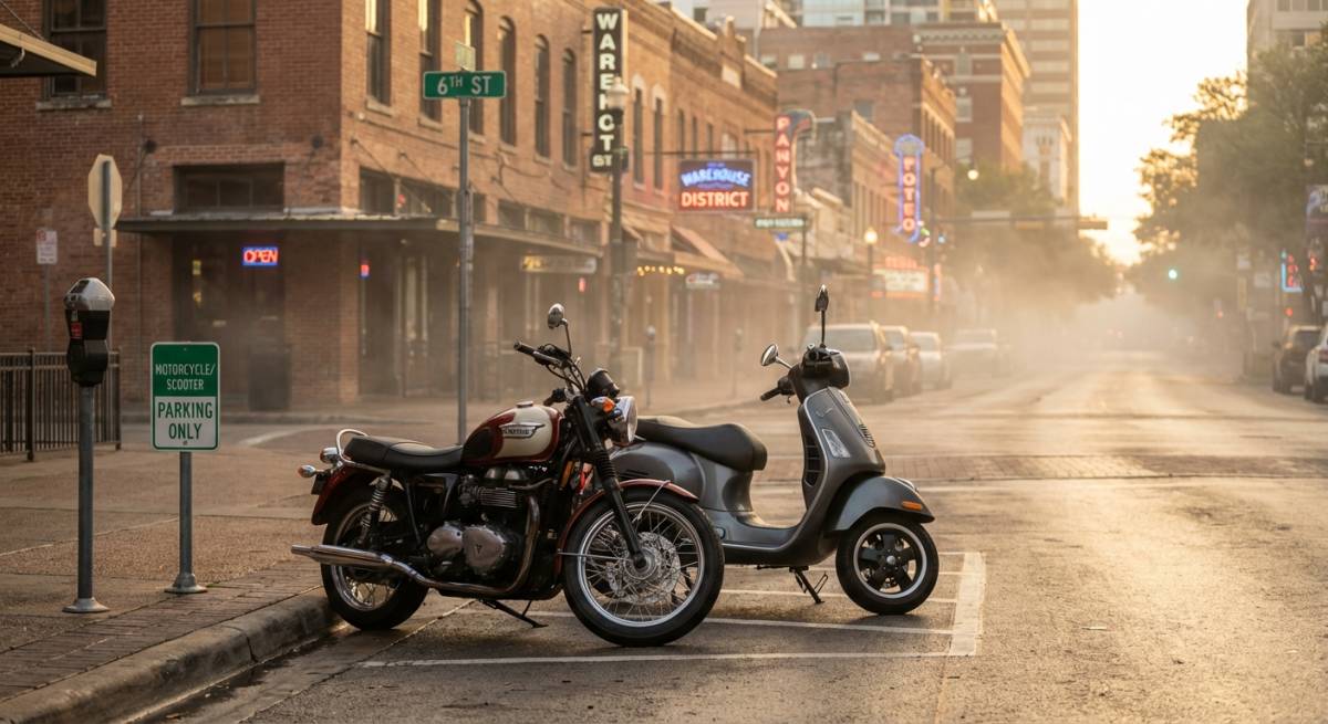 Austin’s Hidden Free Two‑Wheel Parking Perk | ATX Things