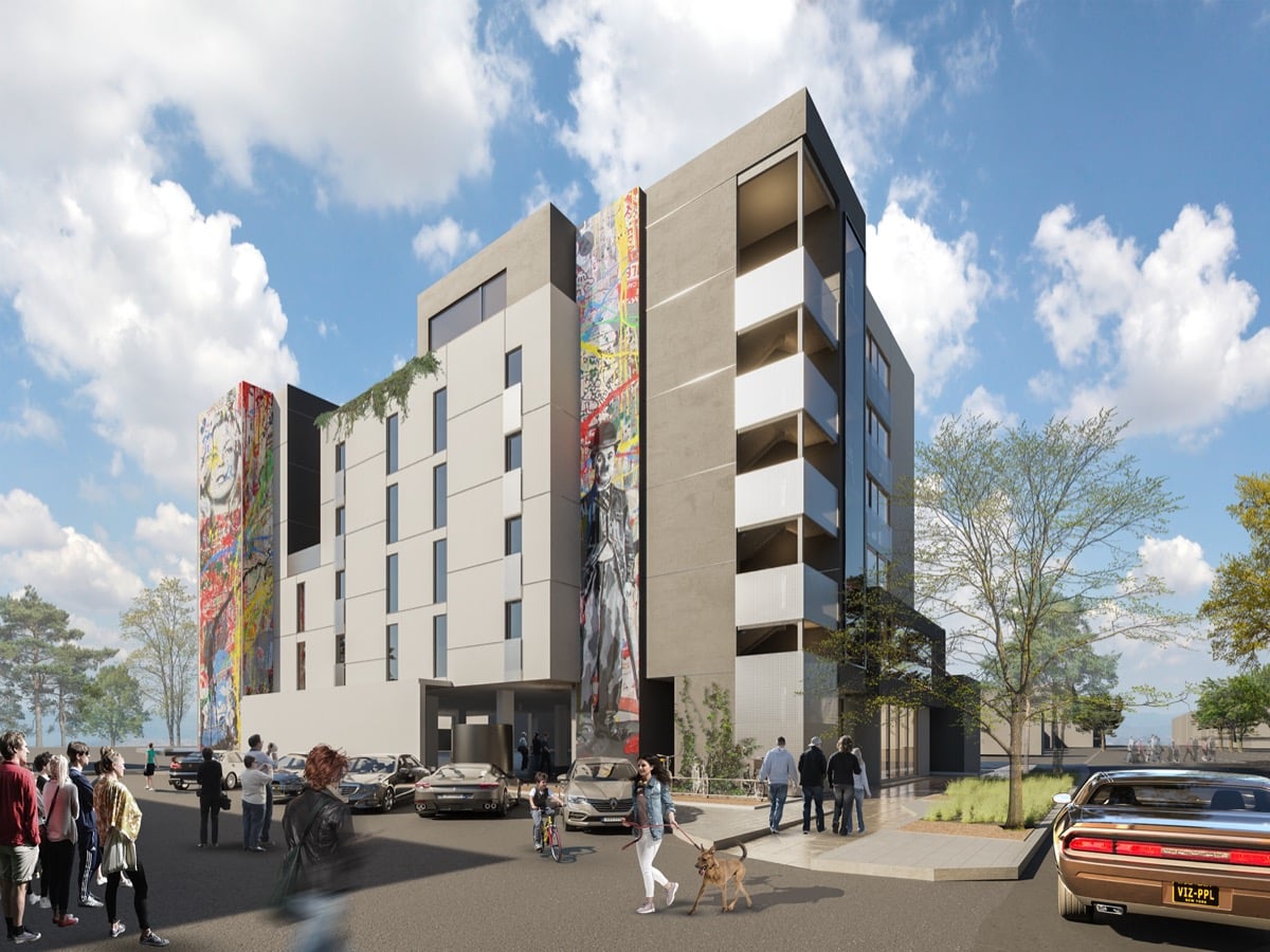 Micro-housing complex nearing completion