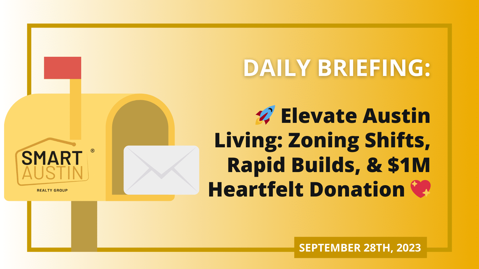 🚀 Elevate Austin Living: Zoning Shifts, Rapid Builds, &#038; $1M Heartfelt Donation! 💖