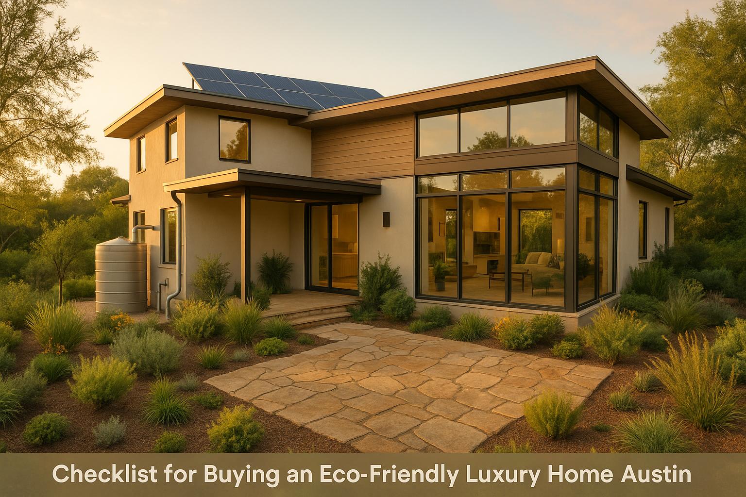 Checklist for Buying an Eco-Friendly Luxury Home
