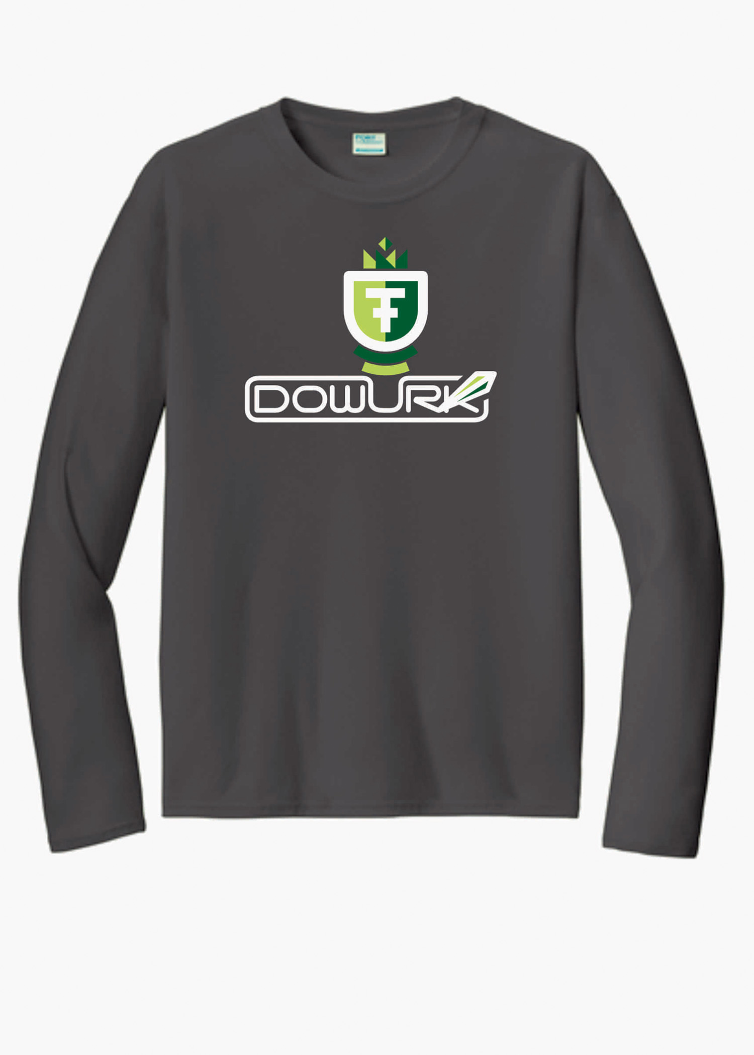 Grey DowUrk Performance Long Sleeve Tee