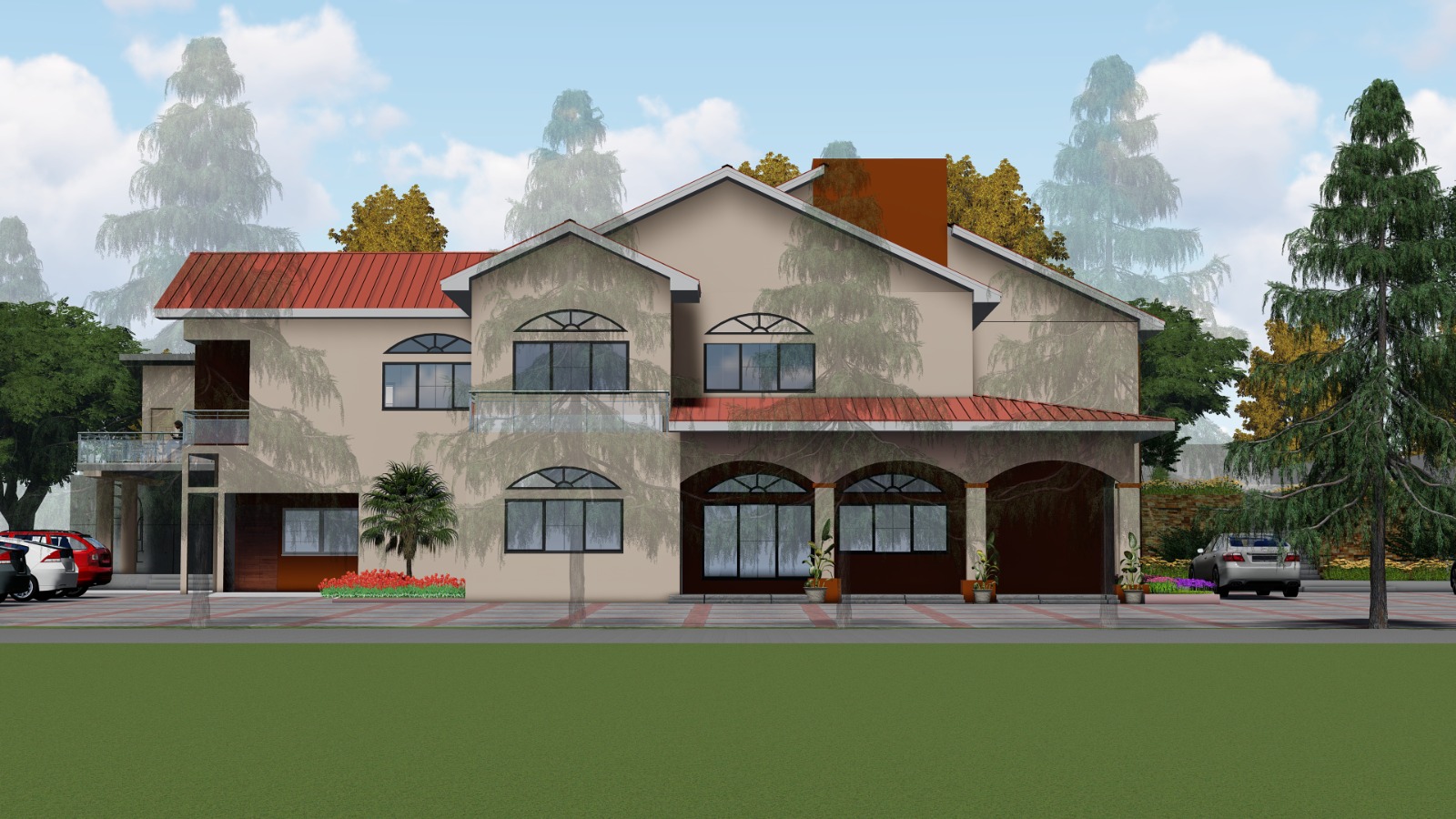 image bungalow-with-flat-roof-and-light-colored-stucco-exterior q-height consult
