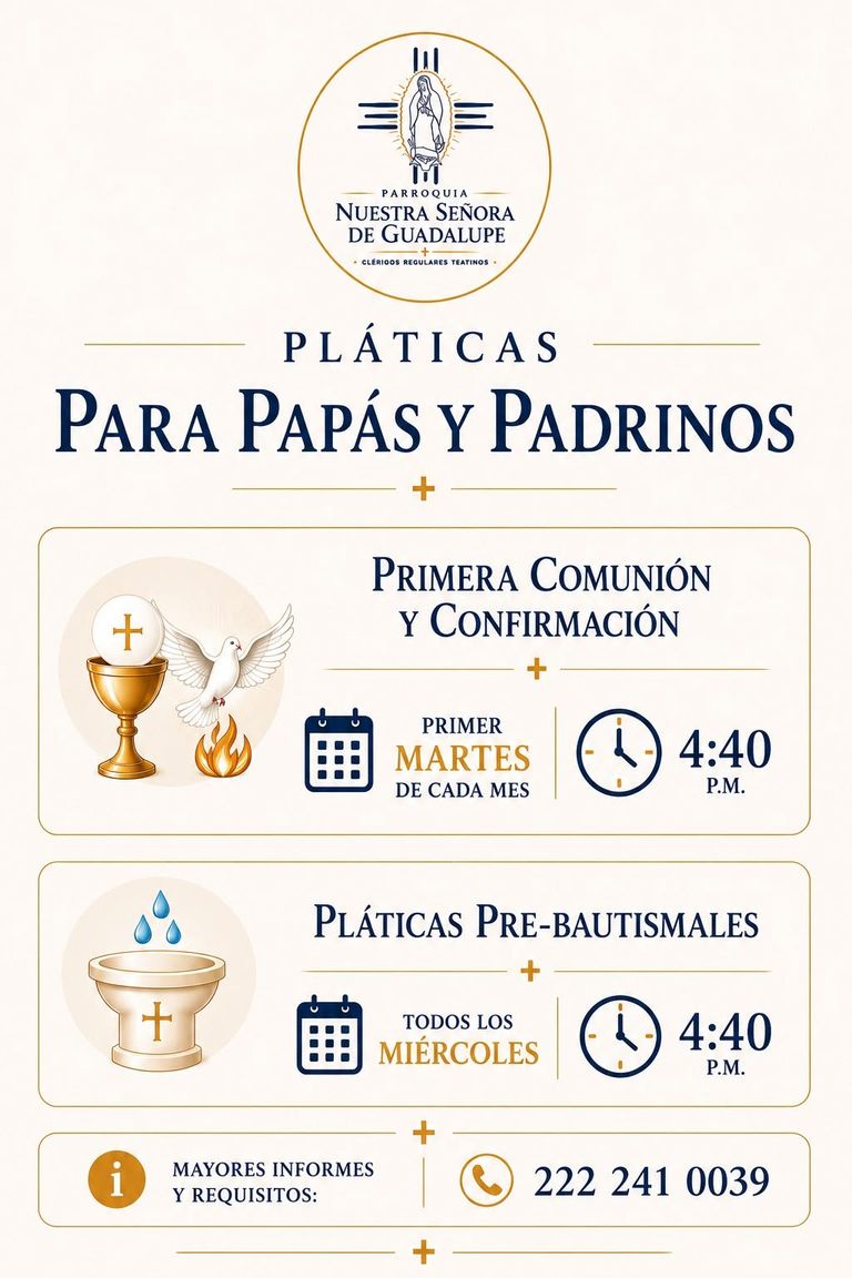 Pláticas para papás y padrinos