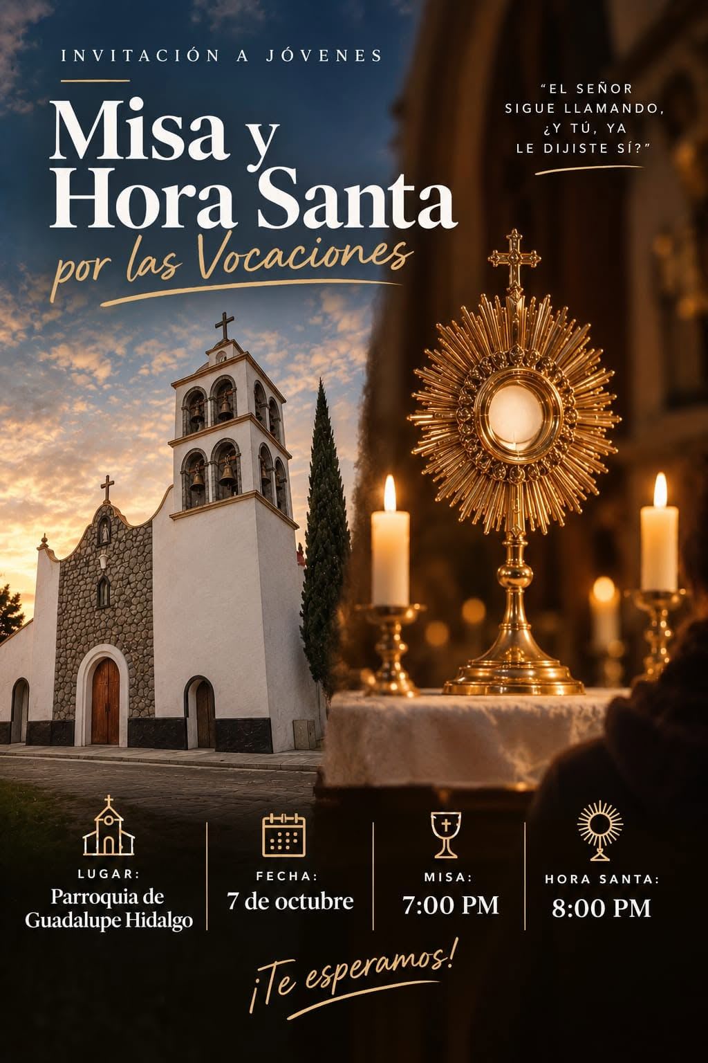 Misa y Hora Santa por las vocaciones