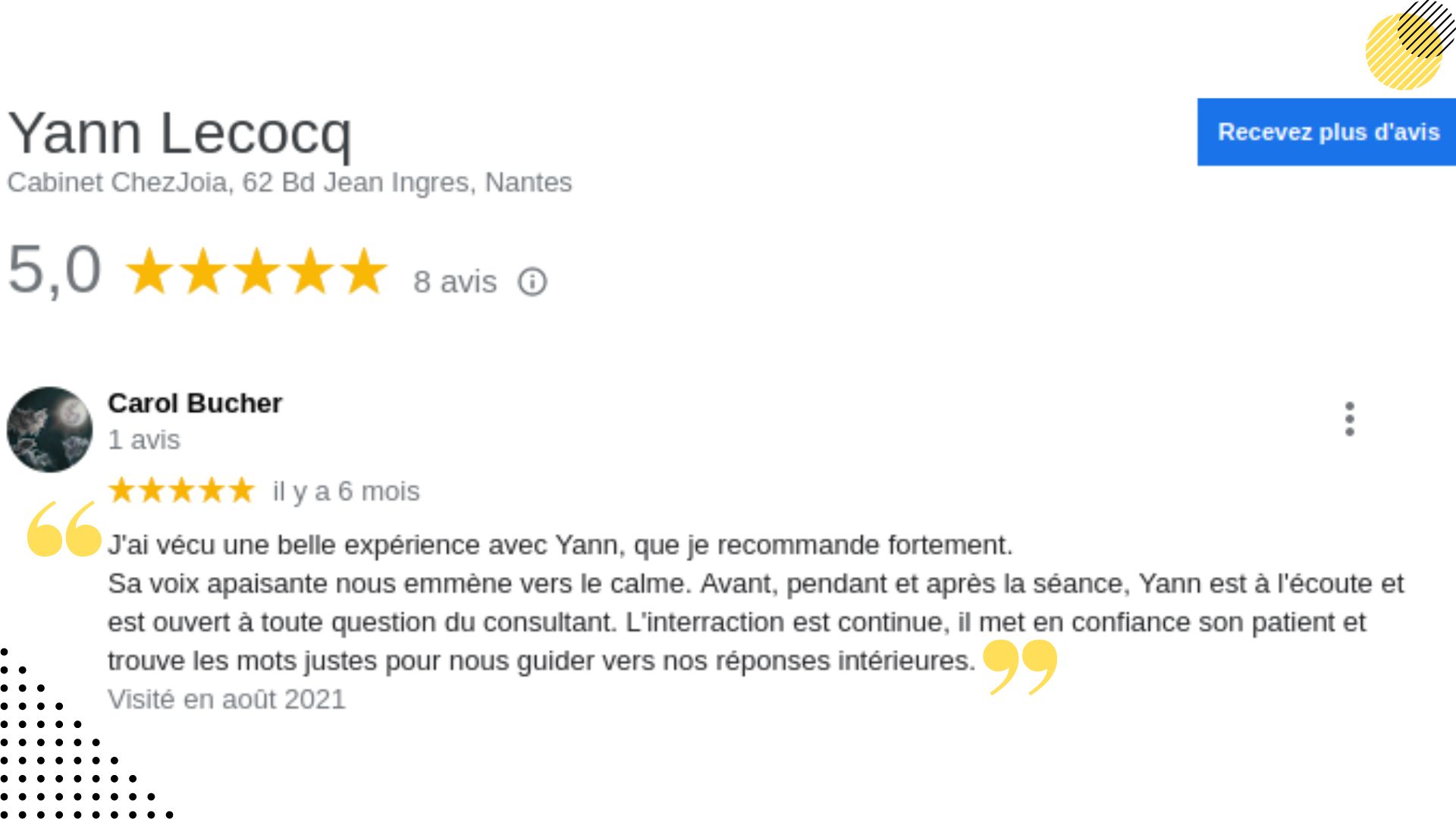 Avis Google Carole.B