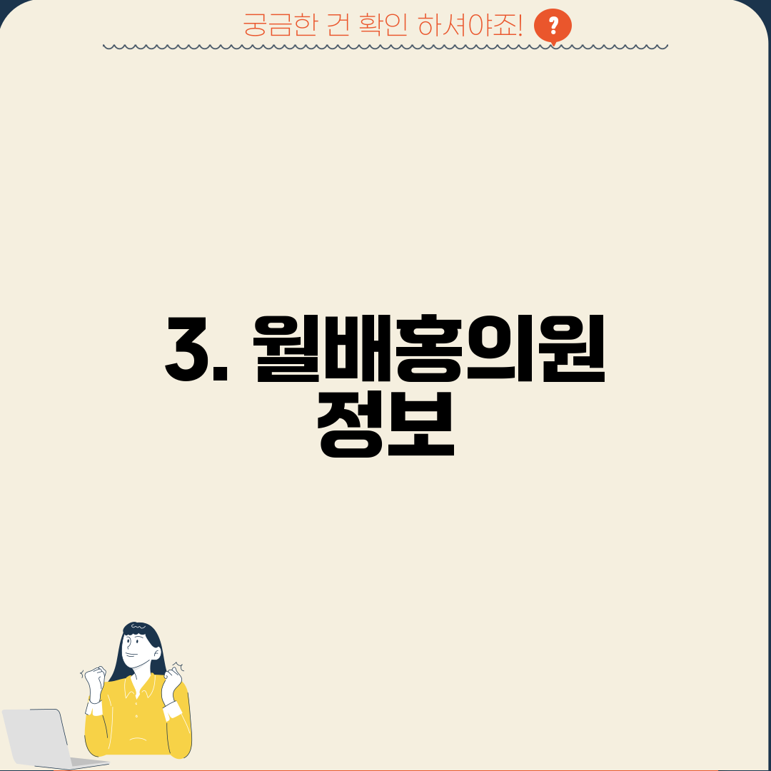 3. 월배홍의원 정보