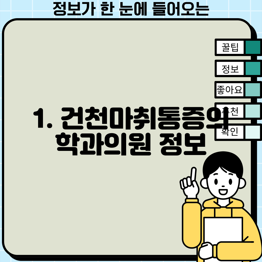 1. 건천마취통증의학과의원 정보