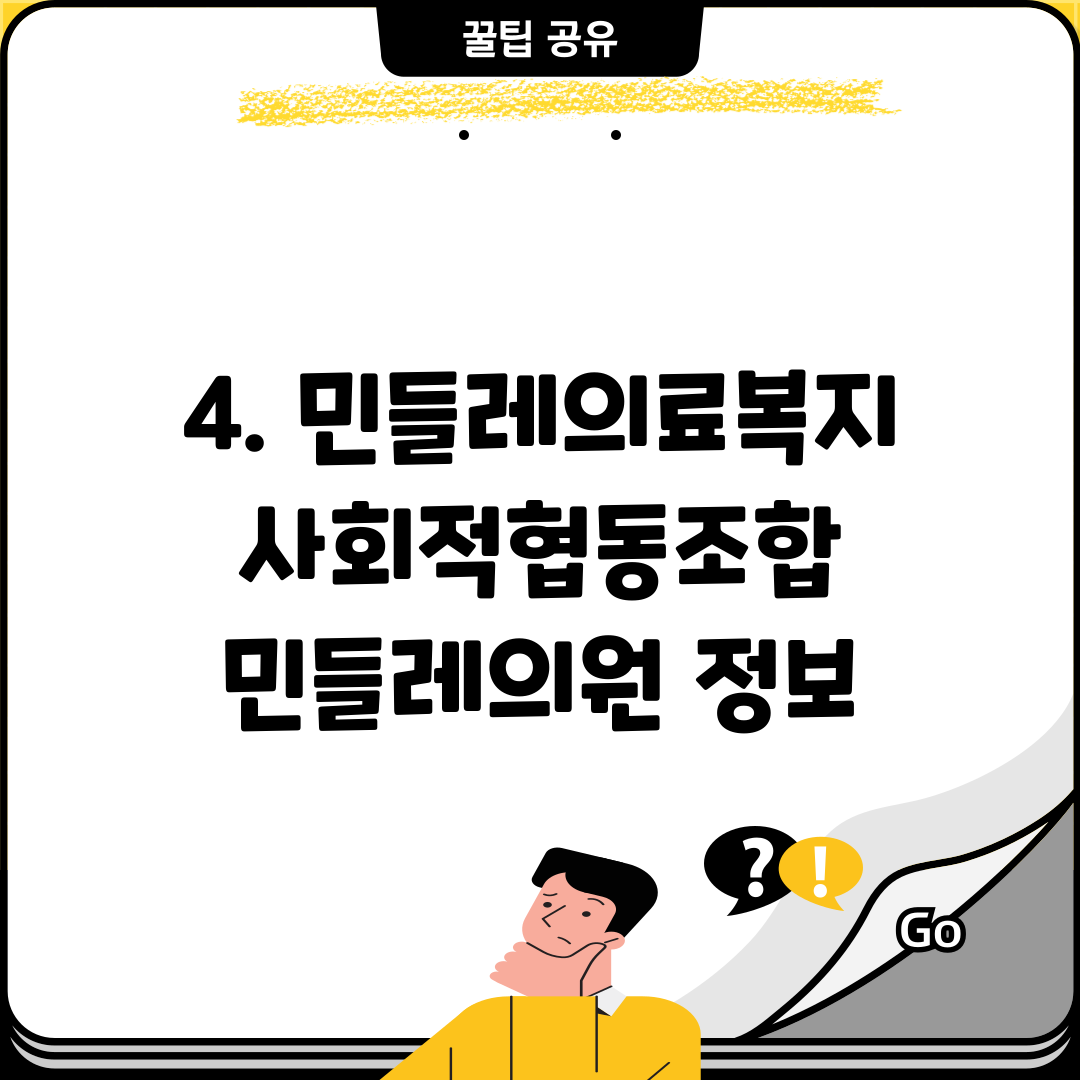 4. 민들레의료복지사회적협동조합 민들레의원 정보