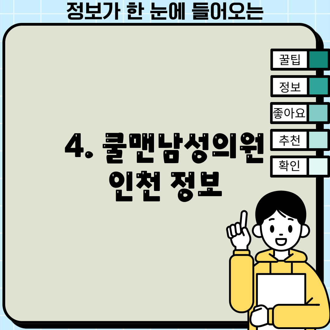 4. 쿨맨남성의원 인천 정보