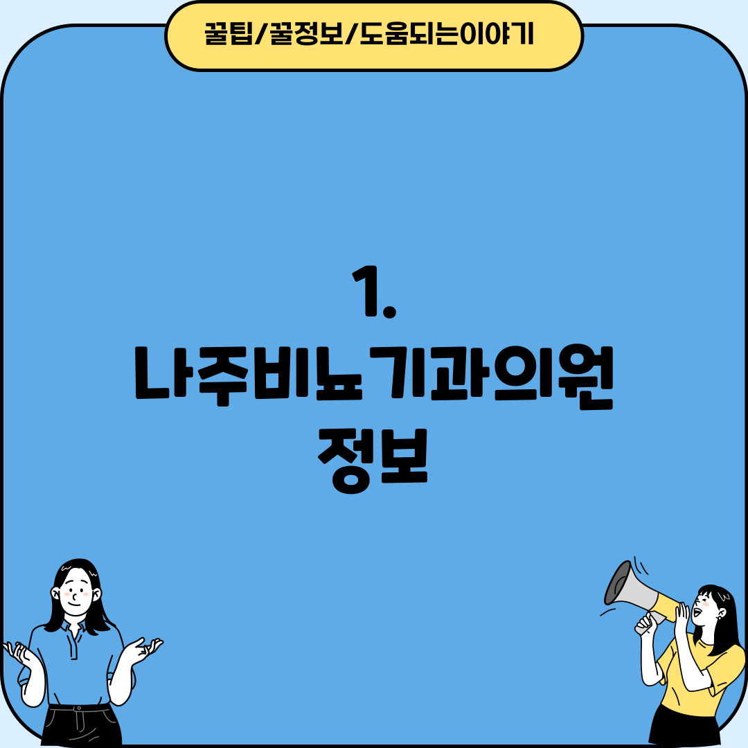 1. 나주비뇨기과의원 정보