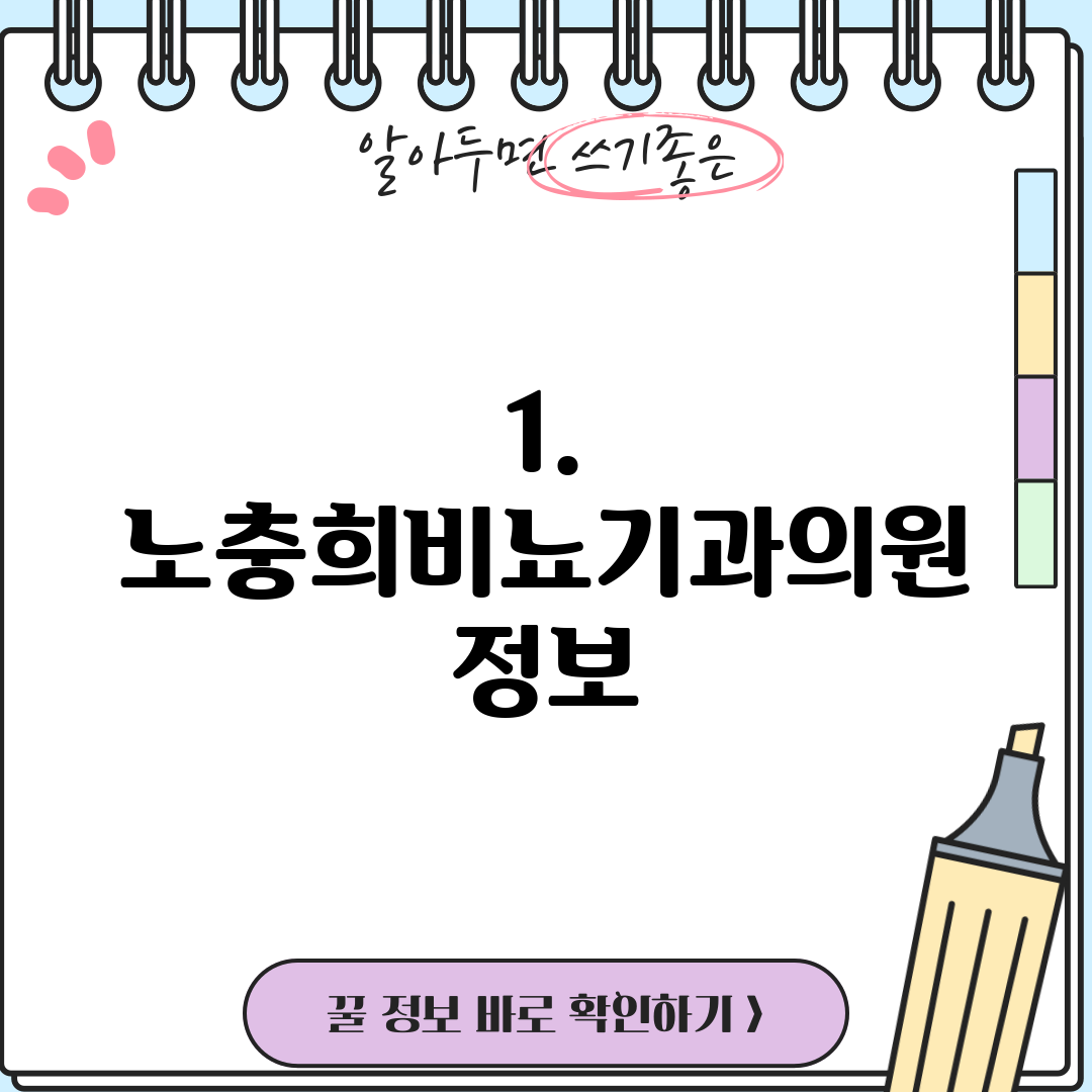 1. 노충희비뇨기과의원 정보