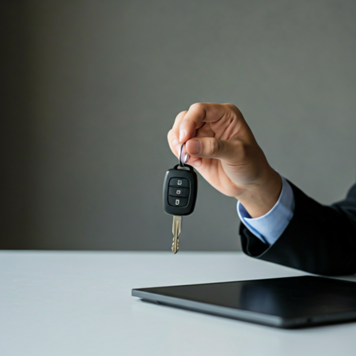 Client care primește cheia mașinii