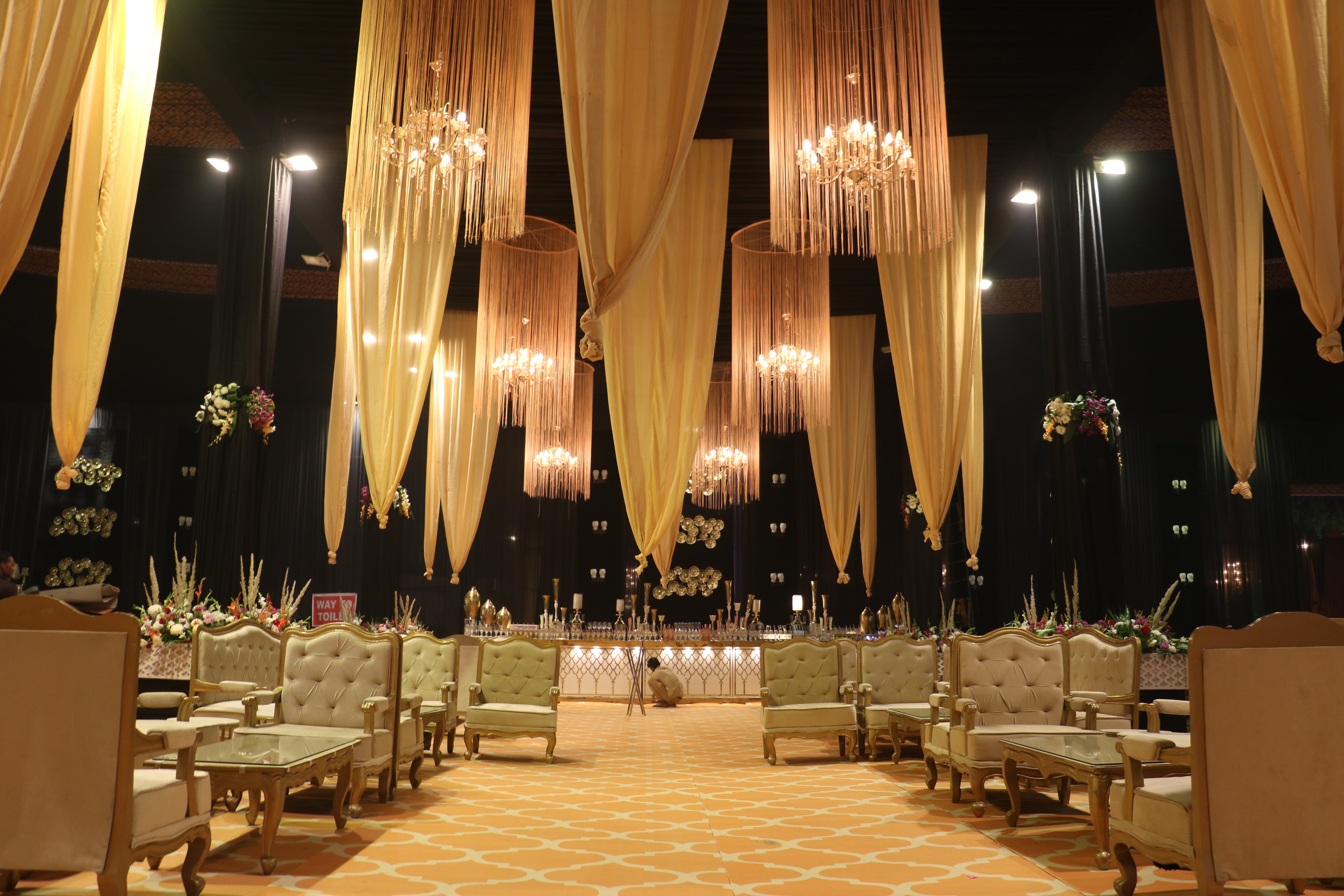Modern interior with artistic decor