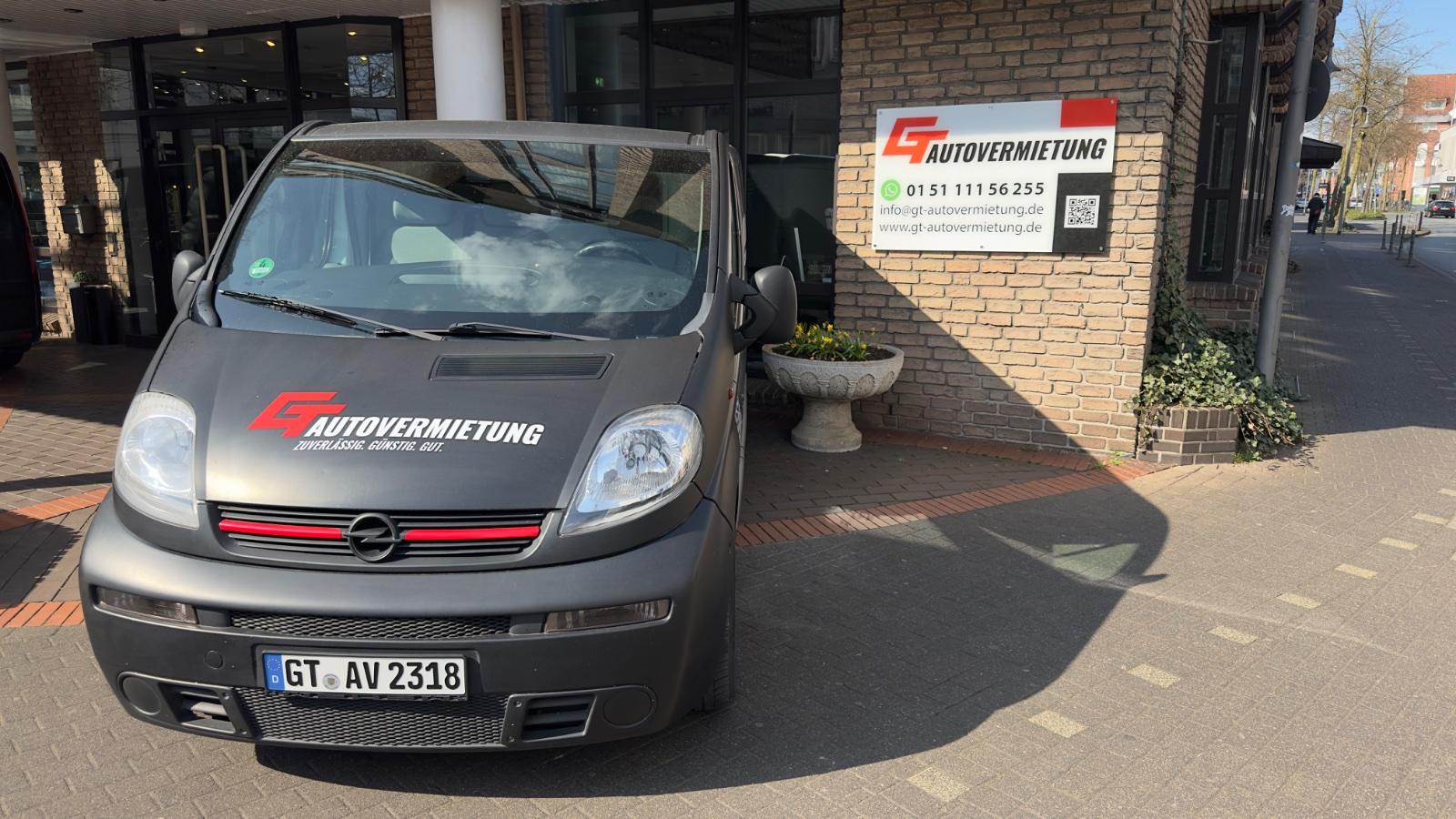 Bulli Mieten Kastenwagen Opel Vivaro