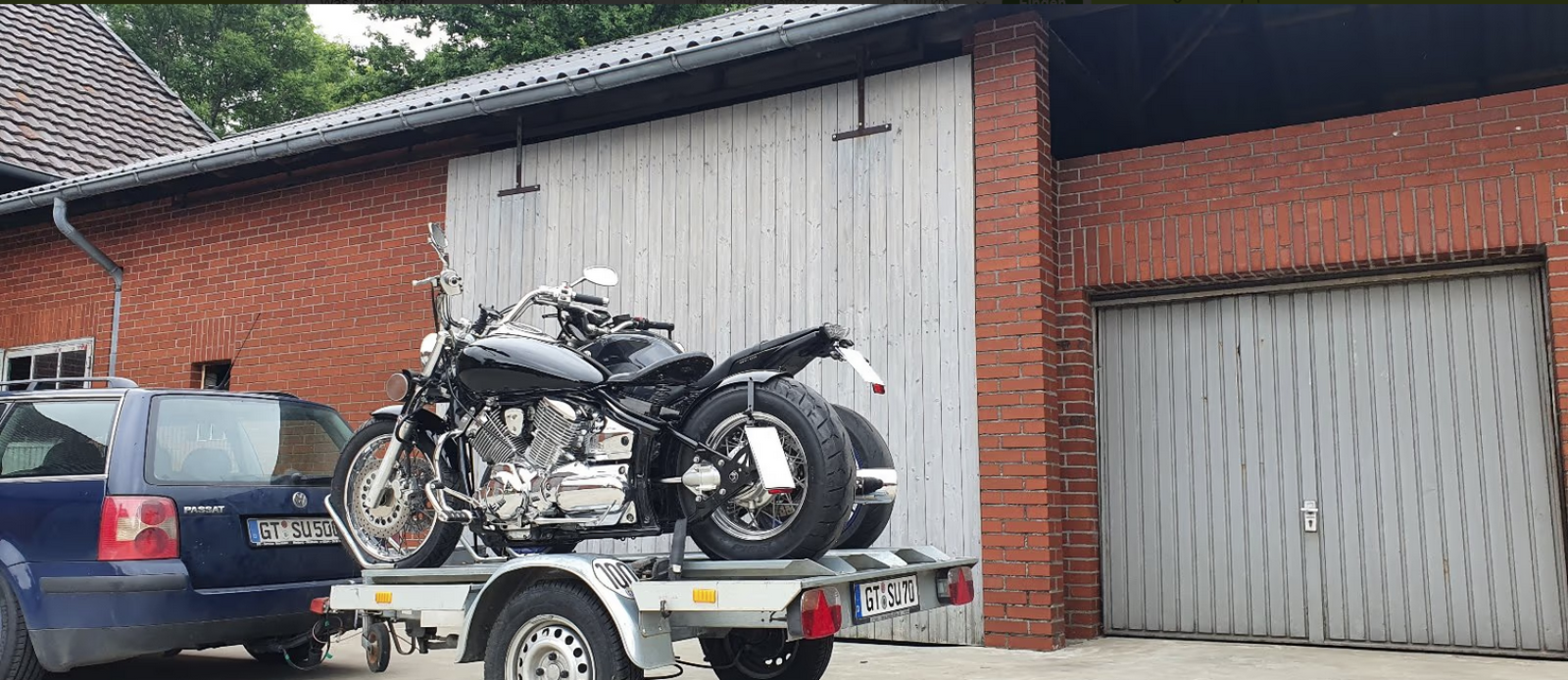 Motorrad Anhänger zum mieten