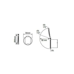 Kućište za tuš, okruglo, s poklopcem Tuševi i dodaci 2