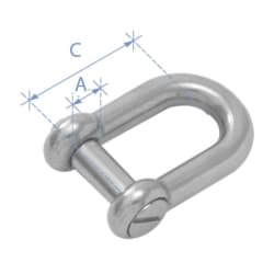 Škopac D s vijkom, Inox 316 Škopci