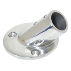 Nosač cijevi D22/25mm, kut 45°, okrugla baza, Inox 316 Spojnice za inox cijevi