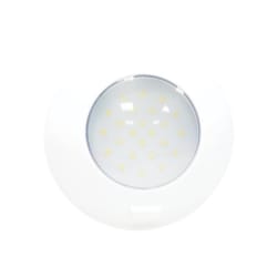 Plafonjera LED okrugla D145mm, 12/24V, bijelo/krom kučište, s prekidačem Led rasvjeta