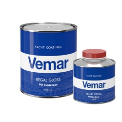 Vemar REGAL GLOSS PU bezbojni premaz za drvo (set A+B) Njega tikovine i drvene površine