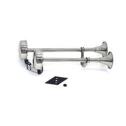 Električna inox dvoglasna truba/sirena 12V 4.5A, 115 dB, 450/390 mm Brodske sirene