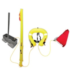 LALIZAS LifeLink MOB sustav – Danbuoy i napuhujuća potkova za spašavanje, sivi LifeLink uže i sigurnosni pojasevi