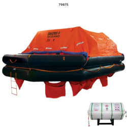 LALIZAS splav SOLAS Oceano, MER, TOB Type, 30 osoba, canister (A) Splavi SOLAS Oceano – Throw-overboard (TOB) Type A