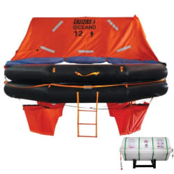 LALIZAS splav SOLAS Oceano, MER, TOB Type, 12 osoba, canister (B) Splavi SOLAS Oceano – Throw-overboard (TOB) Type B