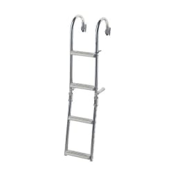 Ljestve preklopne, 2+2 gazišta, Inox316, 180º Brodske ljestve