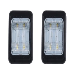 Svjetlo kupolasto / za trajler, 2 LED, crna (2 kom.) Dijelovi za trajlere