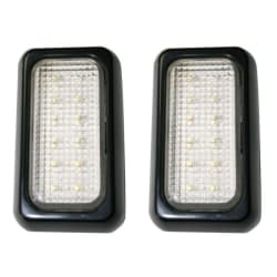Svjetlo kupolasto / za trajler, 12 LED, crna (2 kom.) Dijelovi za trajlere