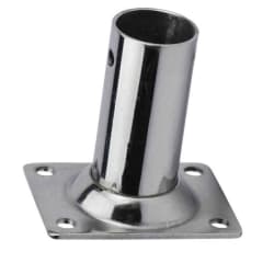 Nosač cijevi D25, kut 90°, pravokutna baza, Inox 316 Spojnice za inox cijevi