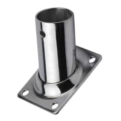 Nosač cijevi D25, kut 60°, pravokutna baza, Inox 316 Spojnice za inox cijevi