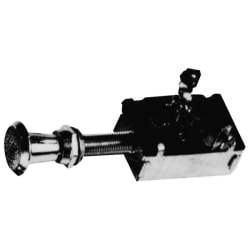 Prekidač na pritiskanje/ povlačenje za sirenu, 3 položaja, 12V, 20A, Ø 9,5mm, L 97mm Prekidači