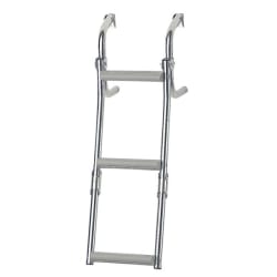 Ljestve preklopne, 2+1 gazište, Inox316 Brodske ljestve