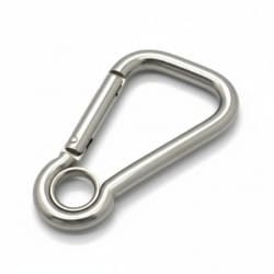 Karabin nesimetrični s prstenom, Inox 316 Karabini i kopče
