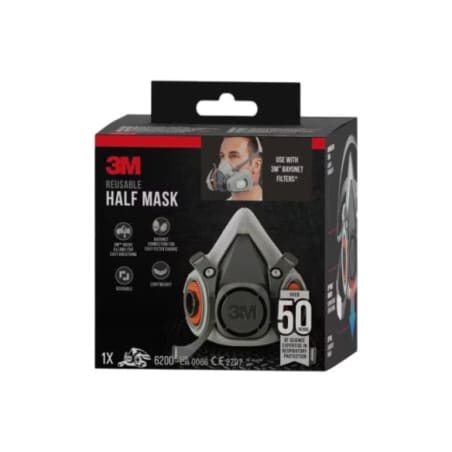 3M Polumaska za višekratnu upotrebu 6200 – veličina M