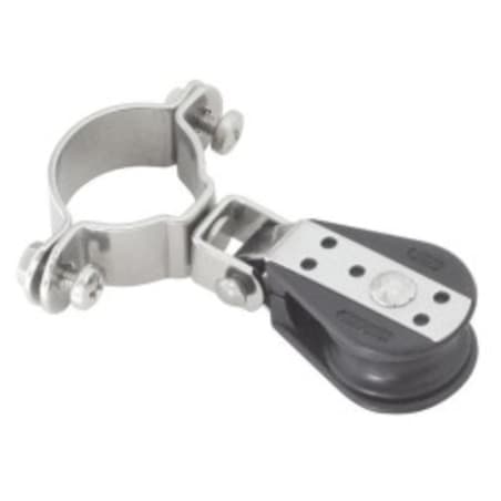 Jednostruki koloturnik s vilicom s osiguračem i vrtuljkom s obujmicom Koloturnici za uže 6mm, kotačić D22mm