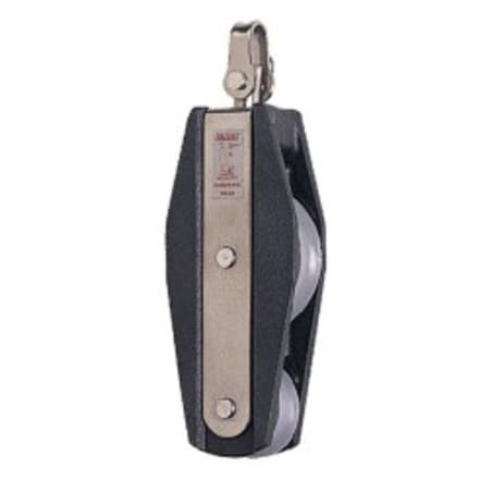 Dvostruki kolturnik s vrtuljkom sa škopcem s osiguračem, okomiti, violinski, za uže Ø 10mm Koloturnici za uže 10mm