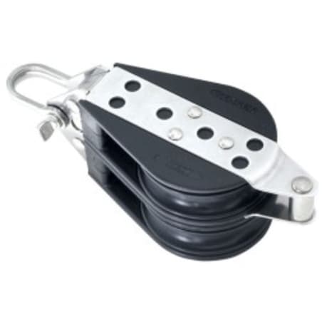 Dvostruki koloturnik sa škopcem i vilicom s osiguračem Koloturnici za uže 10mm, kotačić D57mm