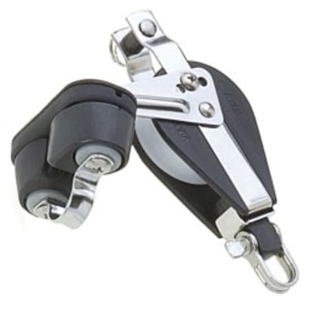 Jednostruki koloturnik sa stoperom s kugličnim ležajem s gornjim mostićem, škopcem s dva položaja i vilicom s osiguračem Kolo...