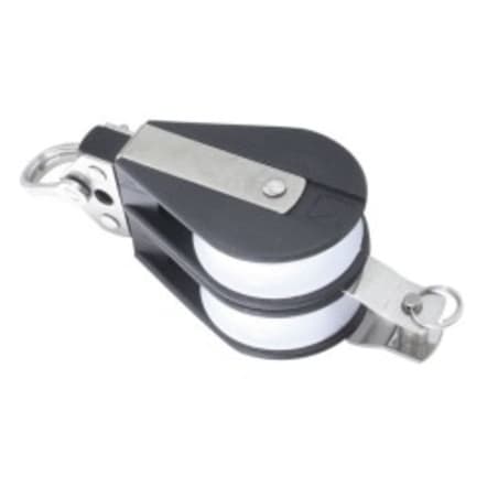 Dvostruki koloturnik sa škopcem i vilicom s osiguračem Koloturnici za uže 12mm, kotačić D57mm