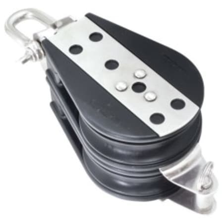 Dvostruki koloturnik sa škopcem i vilicom s osiguračem Koloturnici za uže 14mm, kotačić D76mm