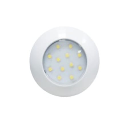 Plafonjera LED okrugla D75mm, 12/24V, bijelo/krom kučište Led rasvjeta