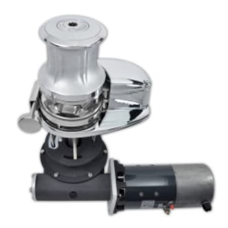 Lofrans vitlo X4 Krom 24v 2,7kW 14mm, bubanj CW X4 & SX4 Vertical Windlasses 2300 - 2700W