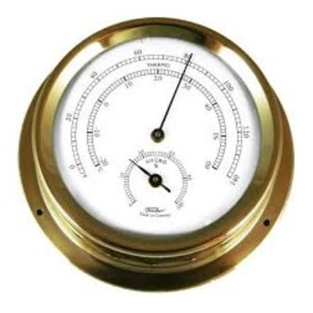 Termometar-higrometar u MS kućištu , 125mm Pokloni,privjesci, zvona i satovi