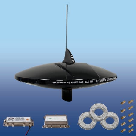 Antena TV Glomex Adhara 36dB D37/H490mm, crna/bijela TV i radio antene