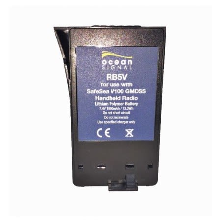 Ocean Signal V100 punjiva litijska baterija RB5V (721S-00615) VHF radio stanice i antene
