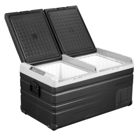 STEAMY kompresorski električni prijenosni hladnjaci, 2 zone hlađenja 12/24/220V (72/90 lit) Prijenosni električni hladnjaci