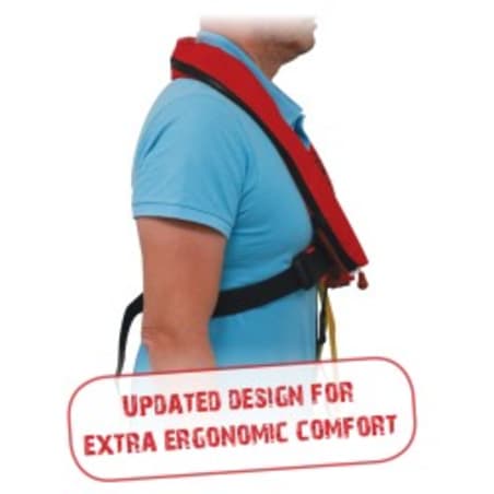 LALIZAS napuhujući prsluk Sigma, 170N, Manual, crveni, za odrasle ISO napuhujući prsluci i pojasevi za spašavanje